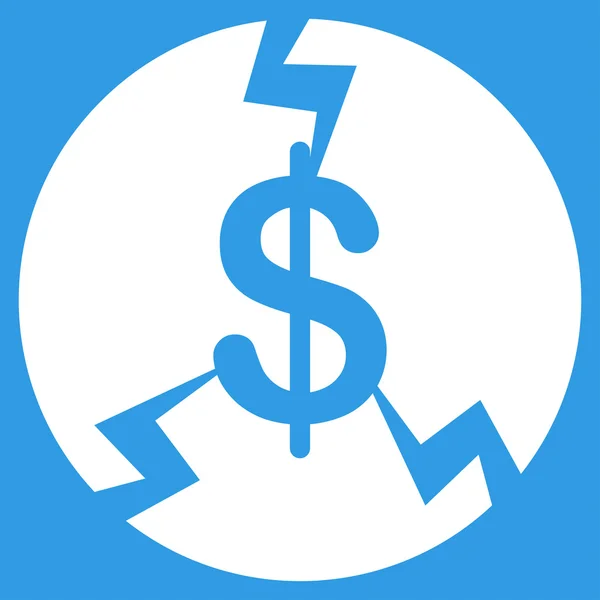 Finansiella kraschen ikonen från Commerce Set — Stock vektor