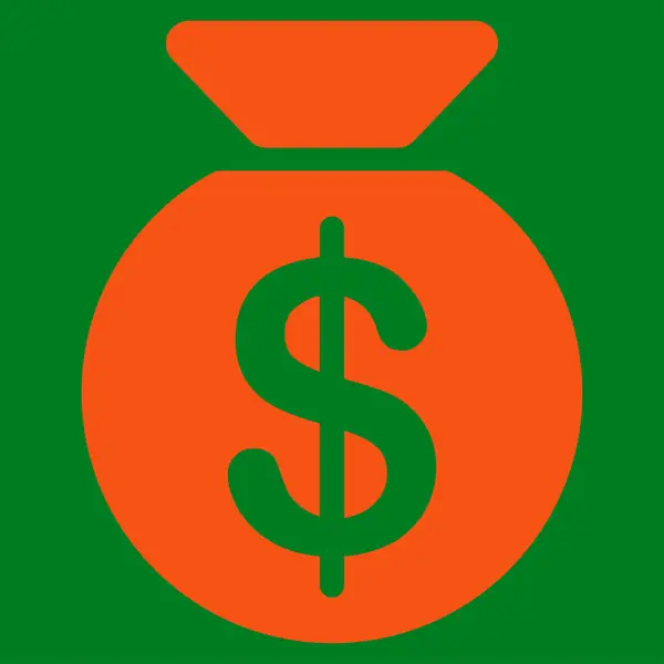Money Bag Icona dal set di commercio — Vettoriale Stock