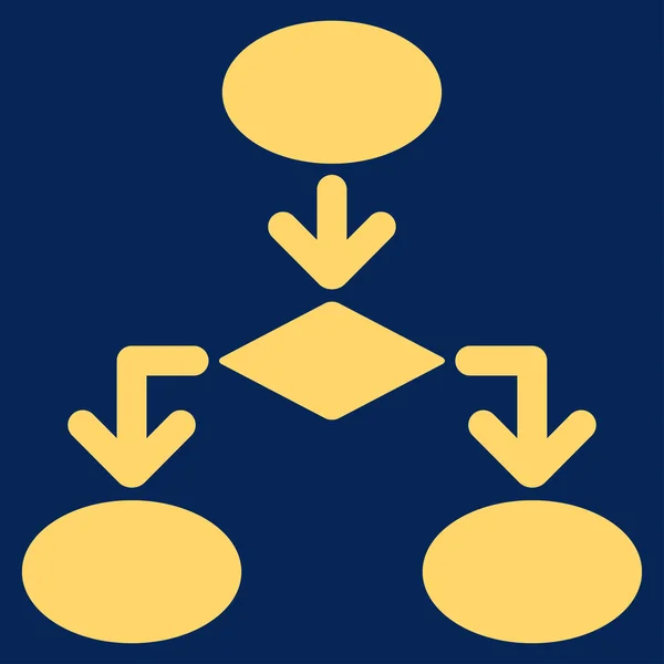 Icono de diagrama de flujo de Commerce Set —  Fotos de Stock