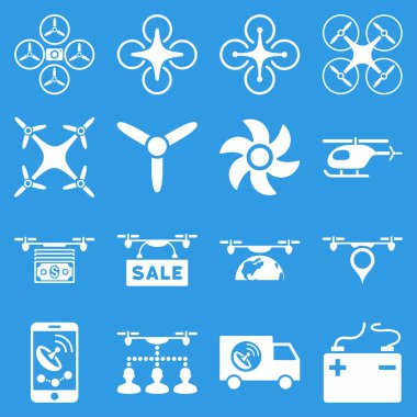 Uçak servis simge seti