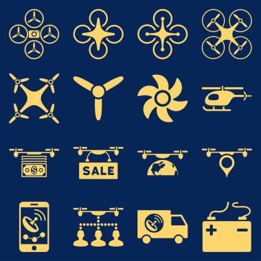 Uçak servis simge seti