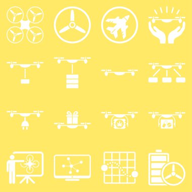 Drone sevkiyat simge seti