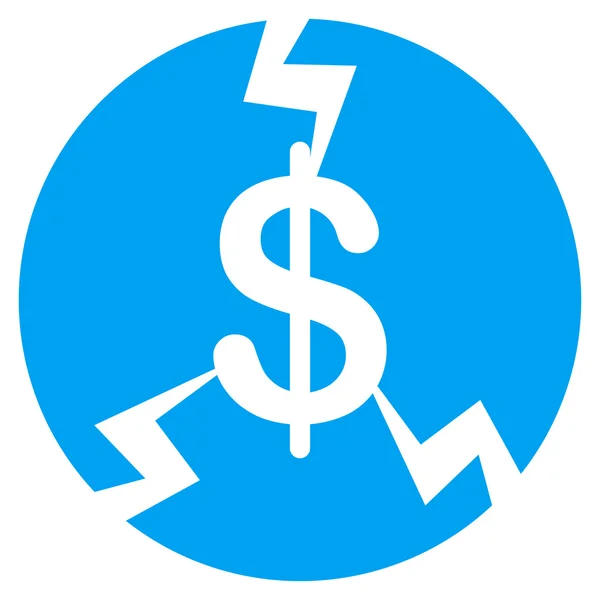 Ícone de falha financeira do conjunto de comércio — Vetor de Stock