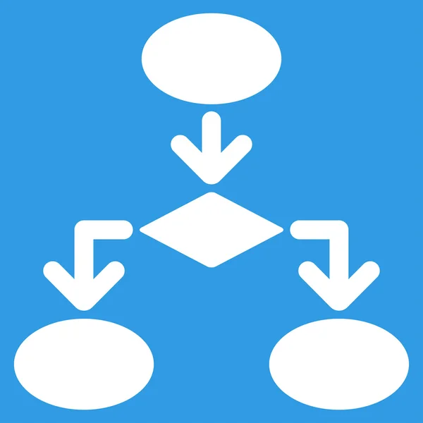 Flussdiagramm-Symbol aus dem Handel gesetzt — Stockvektor