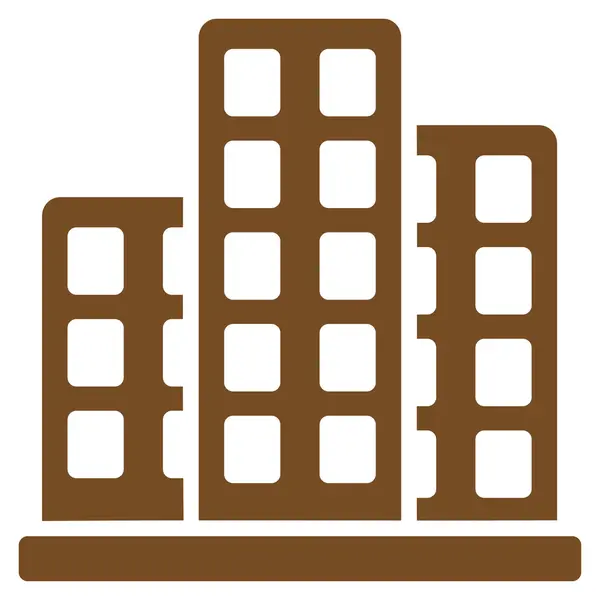 Icono de la ciudad de Commerce Set — Archivo Imágenes Vectoriales