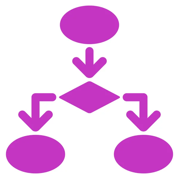 Icona con diagramma di flusso da Commerce Set — Foto Stock