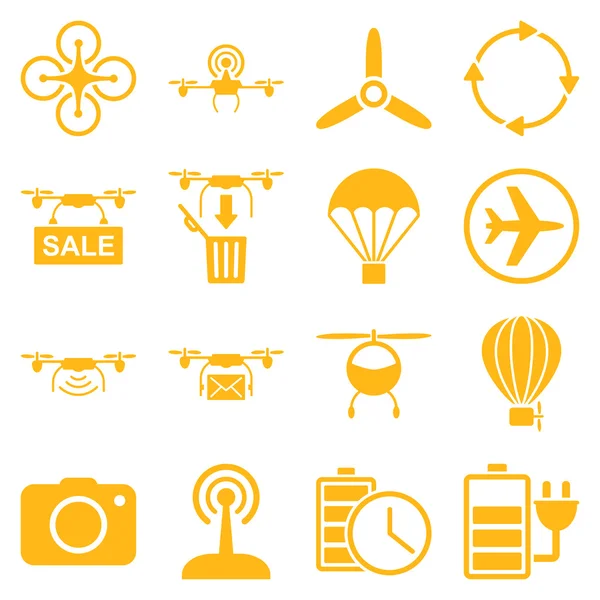 Copter tools pictogrammenset — Stockfoto
