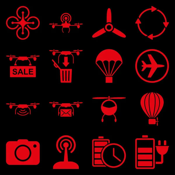 Copter tools pictogrammenset — Stockfoto