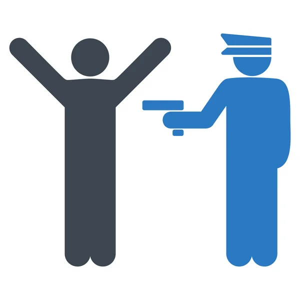 Icono de policía — Vector de stock