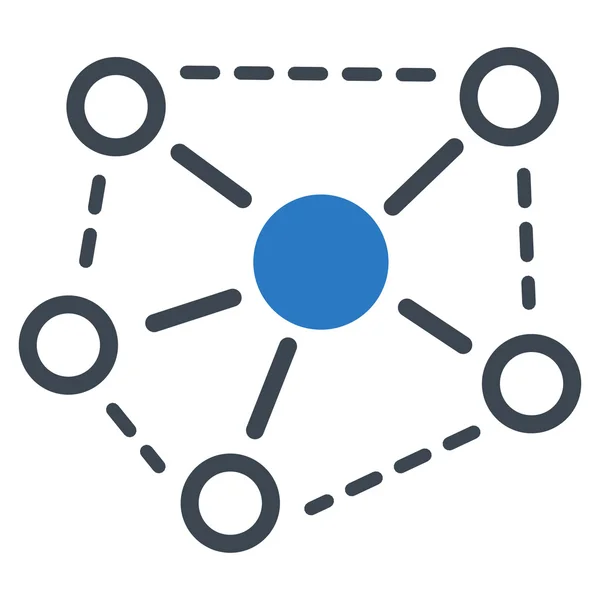 Molecuul Links pictogram — Stockvector