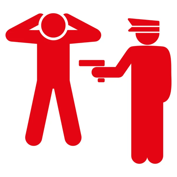 Icône d'arrestation — Image vectorielle