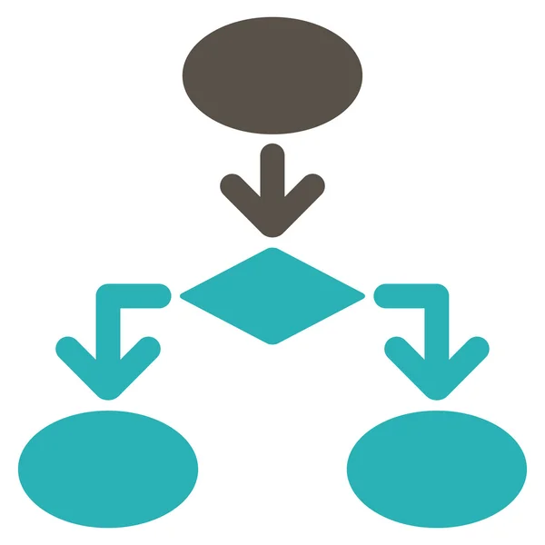 Icona con diagramma di flusso da Commerce Set — Foto Stock