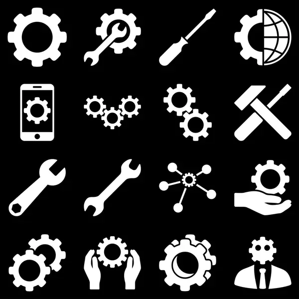 Optionen und Service Tools Icon Set — Stockfoto