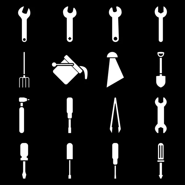 Instruments and tools icon set — Stock Vector