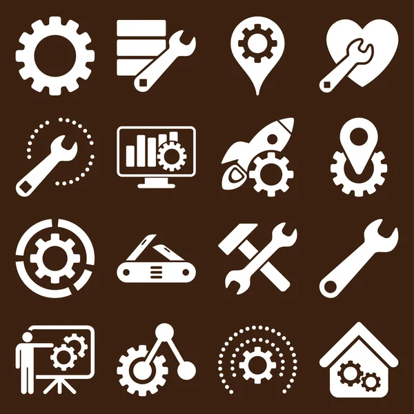 Beállítások és a service eszközök ikonra — Stock Vector