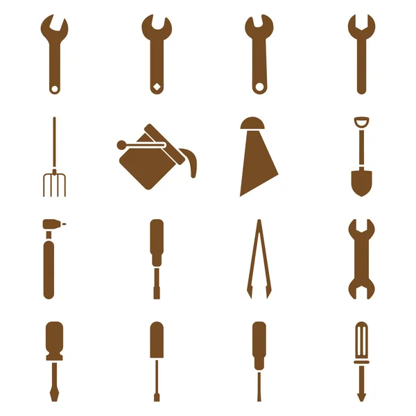 Conjunto de iconos de instrumentos y herramientas — Vector de stock