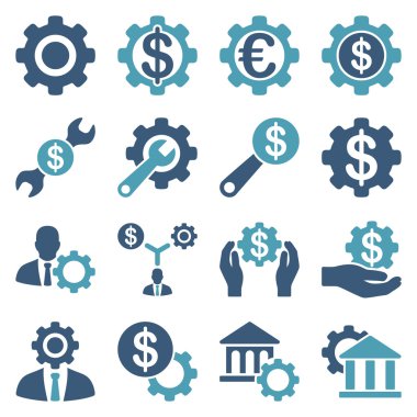 Finansal araçlar ve seçenekler Icon set