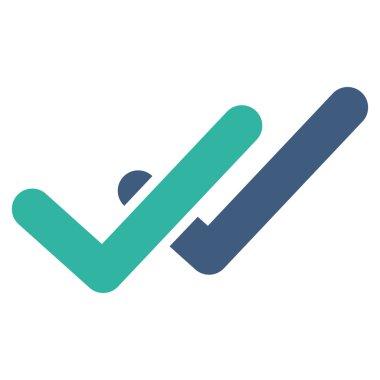 Doğrulama simgesi iş Bicolor kümesi'nden