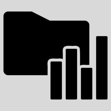 Klasör simgesi iş Bicolor kümesi'nden çizelgeleri