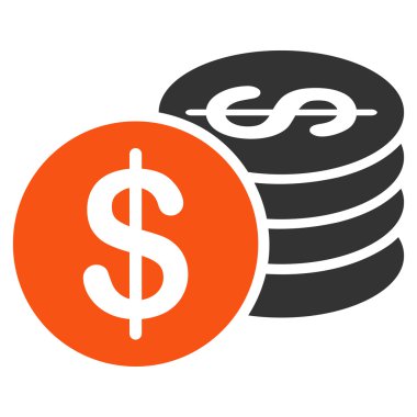 Dolar sikke simge iş Bicolor kümesi'nden