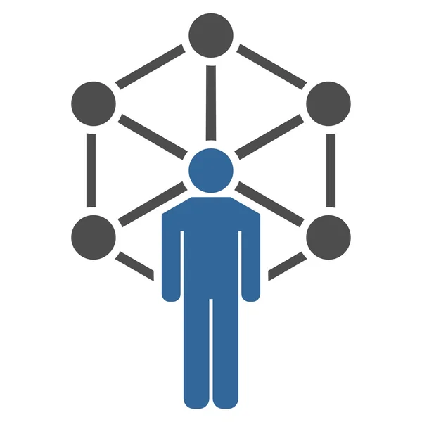 Піктограма мережі з набору Бізнес-бікол — стоковий вектор