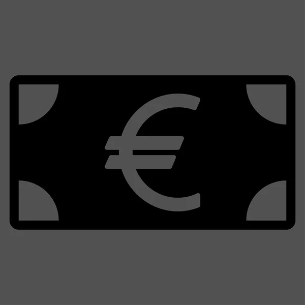 Euro-Banknotensymbol aus dem Business-Zweifarbset — Stockvektor