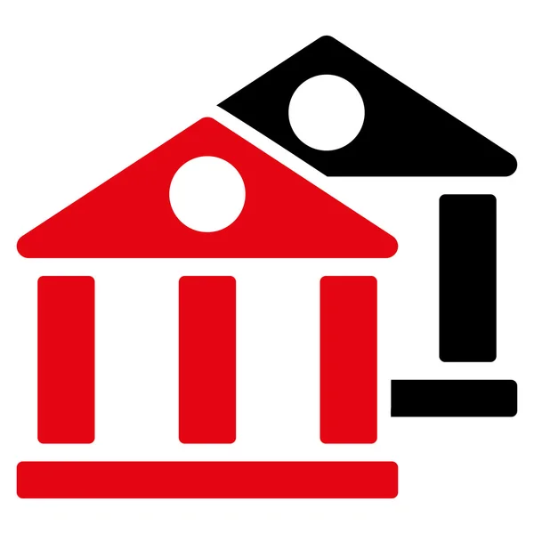 Ikona banki biznes Bicolor zestawu — Wektor stockowy