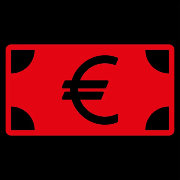 Εικονίδιο τραπεζογραμματίων ευρώ από επιχείρηση Bicolor που — Διανυσματικό Αρχείο