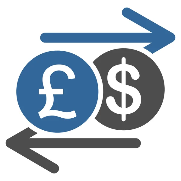 Para değişimi simgesi iş Bicolor kümesi'nden — Stok Vektör