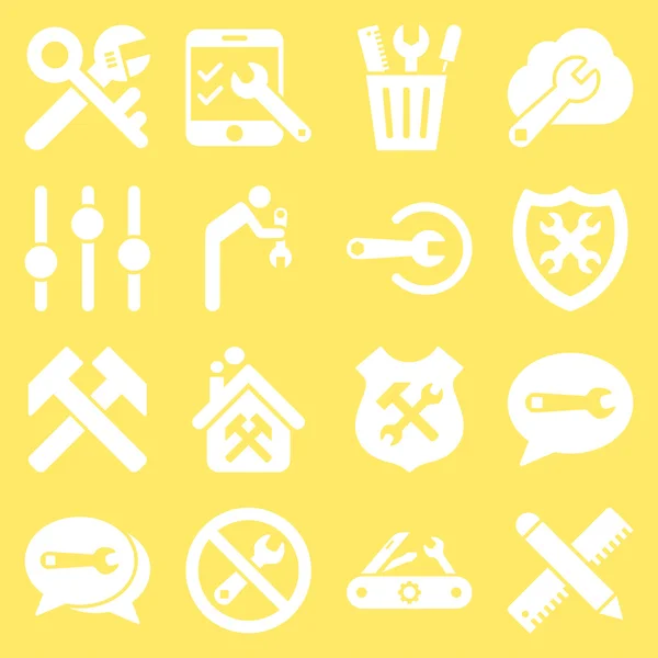 Optionen und Service Tools Icon Set — Stockvektor