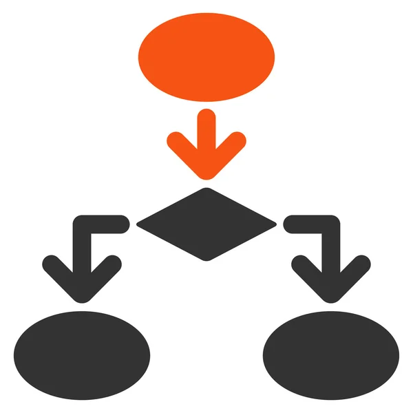 Icono de diagrama de flujo de Commerce Set —  Fotos de Stock