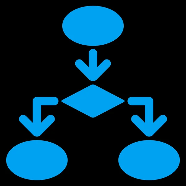 Flussdiagramm-Symbol aus dem Handel gesetzt — Stockfoto