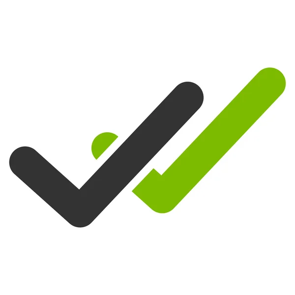 Ícone de validação do Business Bicolor Set — Vetor de Stock