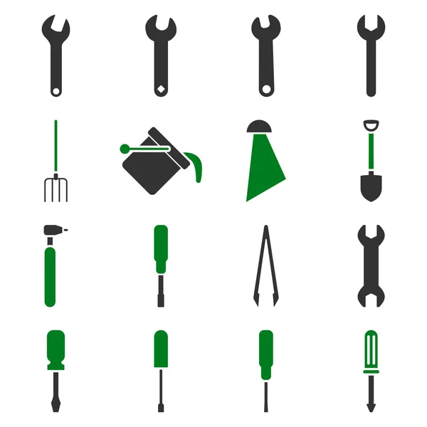 Instruments and tools icon set — Stock Vector