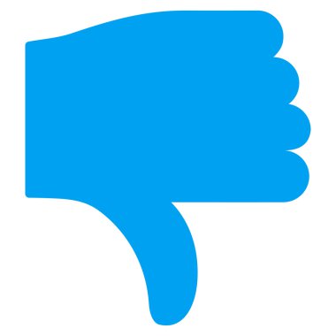 Temel düz Icon Set simgesinden aşağı parmak