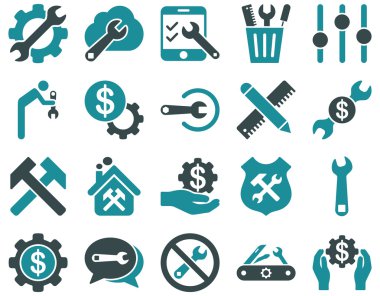 Ayarları ve araçları simgeler