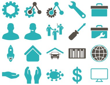 Ayarları ve araçları simgeler