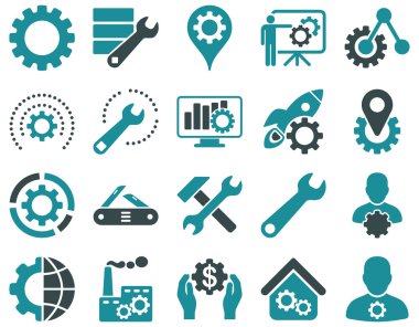 Ayarları ve araçları simgeler