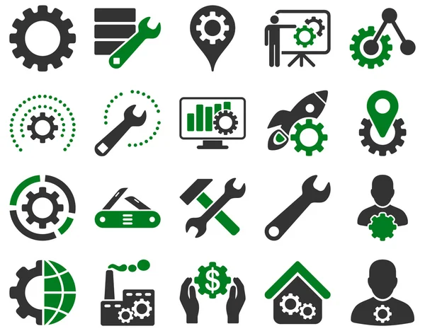 Settings and Tools Icons — Stock Vector