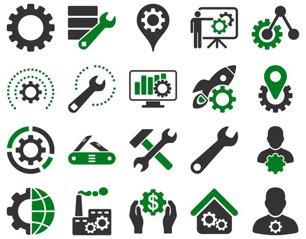 Paramètres et outils Icônes — Image vectorielle