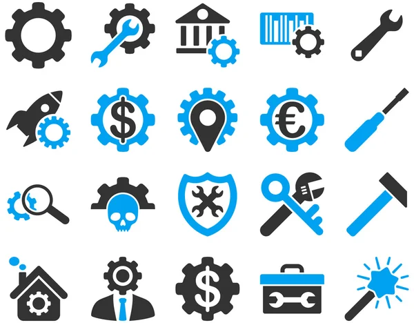 Configurações e ícones de ferramentas —  Vetores de Stock