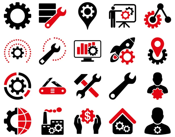 Settings and Tools Icons — Stock Vector