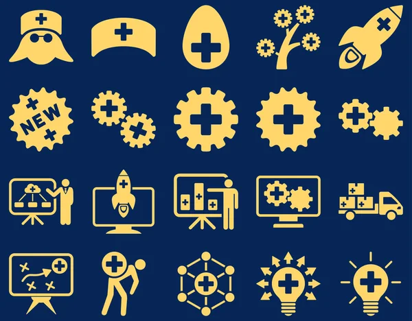 Conjunto de iconos médicos — Vector de stock