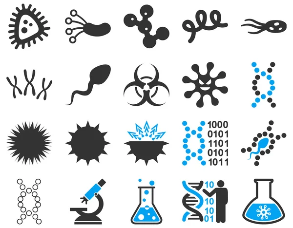 Icônes bicolores médicales — Image vectorielle