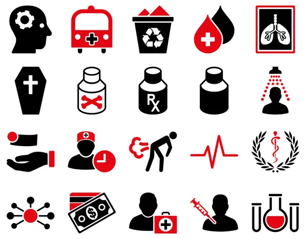 Medical bicolor icons — Stock Vector