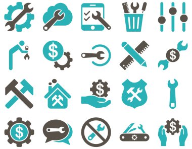 Ayarları ve araçları simgeler