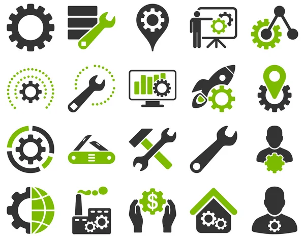 Settings and Tools Icons — Stock Vector