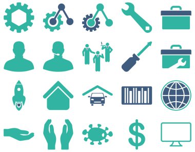 Ayarları ve araçları simgeler