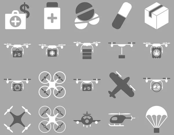 Medical bicolor icons — Stock Vector