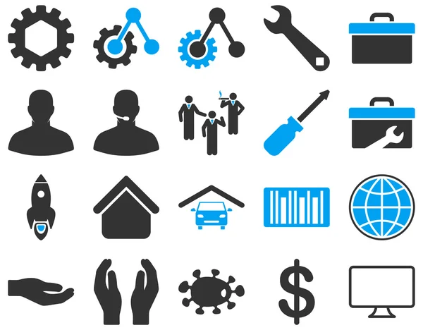 Settings and Tools Icons — Stock Vector